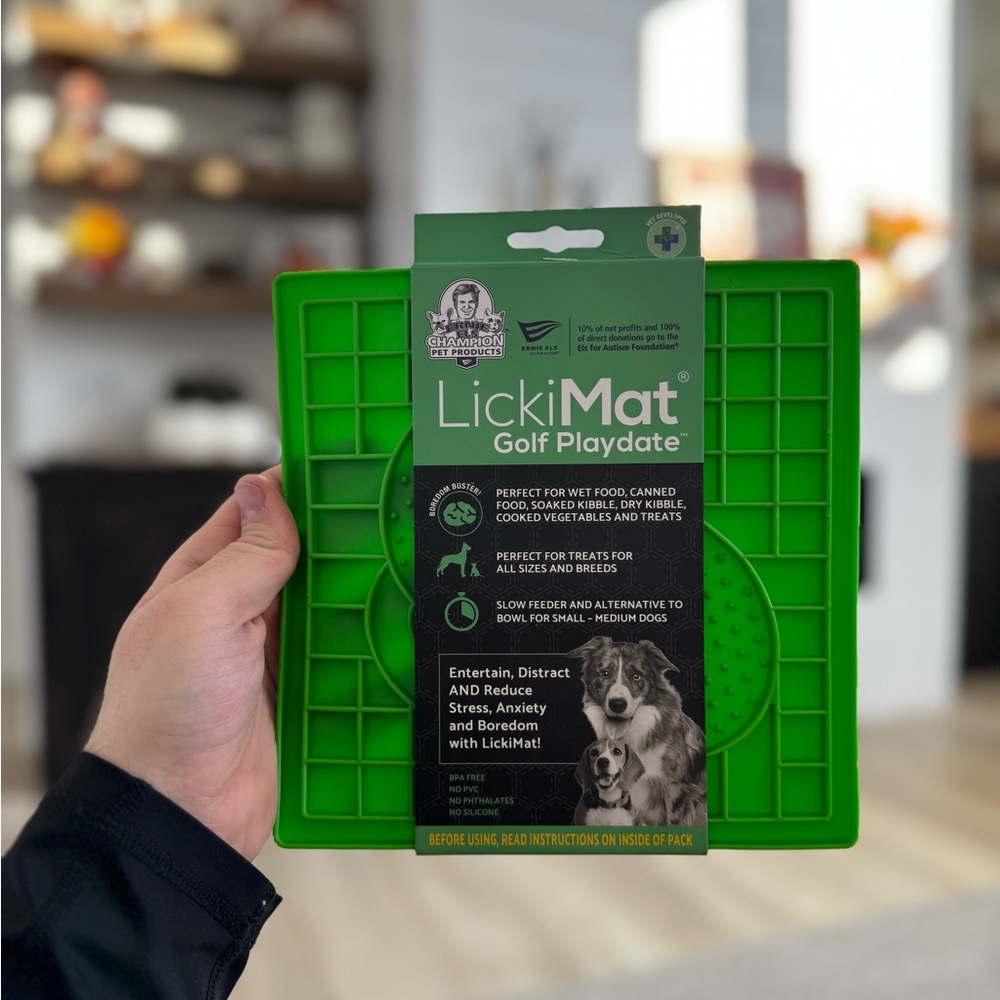 Green Dog Feeding Mat